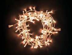 Светодиодная гирлянда 24V Quality Light Cap 10 м, 100 экстра теплых белых LED ламп, Laitcom