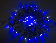 Светодиодная гирлянда Quality Light Cap 100 синих LED, холодное мерцание, 10 м, черный Laitcom