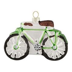 Елочная игрушка Волшебная Страна Велосипед 11,2 x 3 x 7 см