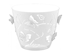 Цветочный горшок Plast teamy со вставкой Butterflies Pt101710000 0,7 л прозрачный 1 шт.