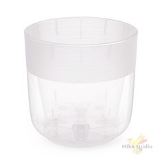 Цветочный горшок Альтернатива Линель M8772-p 6 л прозрачный 1 шт. Alternativa