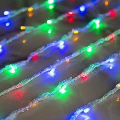 Гирлянда «Водопад» 2x3 м, IP44, прозрачная нить, 800LED, свечение мульти, 8 режимов, 220 В Luazon Lighting