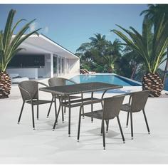 Набор дачной мебели Afina T286A/Y137C-W53 Brown 4Pc