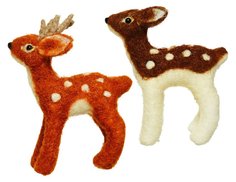 Новогодняя фигурка Kaemingk Оленята Фалина и Гобо eli--520781 13,5 см
