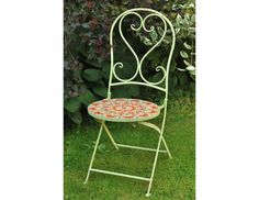 Садовый стул с мозаикой SUMMER MEDITATION, металл, керамика, 93х46х39 см, Kaemingk