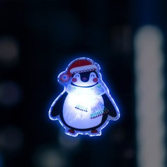 Световое панно Luazon Lighting Пингвин в шапке 7706014 разноцветный/RGB