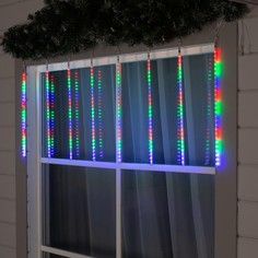 Гирлянда "Сосульки" 2.5 х 0.5 м, IP65, прозрачная нить, 288 LED No Brand