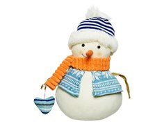 Новогодняя фигурка Kaemingk Снеговик с сердечком mor23n--520492 27 см