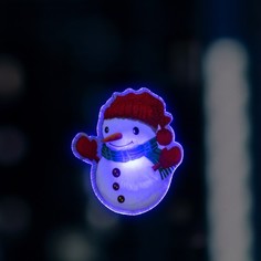 Световое панно Luazon Lighting Снеговик 7706015 разноцветный/RGB