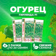 Семена огурец Гирлянда F1 Гавриш 191021420-3 3 уп.