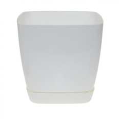 FormPlastic 0734 011 Кашпо Toscana с поддоном квадратная d19 h18 5 см 5 л белый 014310