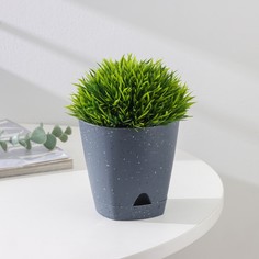 Горшок InGreen, цветочный, 9899239 синий 0,65 л