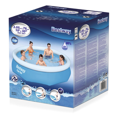 Бассейн надувной Bestway Fast Set синий 305 х 76 см 3800 л