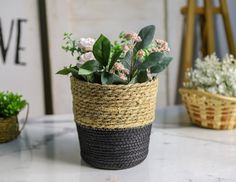 Плетёное кашпо ЭРБЕ, 18 см, Edelman