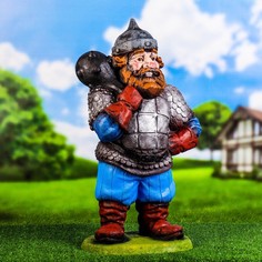 Садовая фигура "Богатырь" 25х33х72см Хорошие сувениры