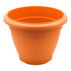 Цветочный горшок Tek.A.Tek Jardin c поддоном 1004-4 8 л терракотовый 1 шт. ТЕК.А.ТЕК