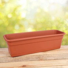 Ящик балконный для цветов, 60 см, цвет терракотовый Darel Plastic