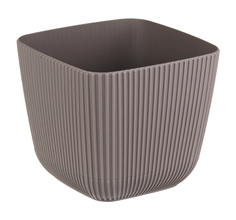 Кашпо IDEA Пиканто М 3209 французский серый, 150x150 мм, 1,8 л