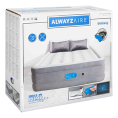 Кровать надувная Bestway Alwayzaire двуспалсо встроенным воздушным насосом 2,03х1,52x0,46м