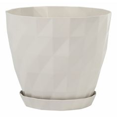 Горшок для цветов Serinova Crystal 16 x 16 см белый