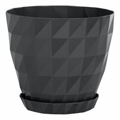Горшок для цветов Serinova Crystal 10,5 х 10,5 см антрацит