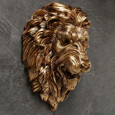 Подвесной декор Хорошие сувениры Голова льва 10122045 золото, 23х35х52см