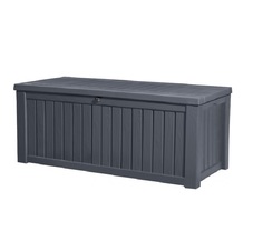 Сундук Keter Rockwood Storage Box 570 L серый 17197729 250185 155х72.4х64.4 см