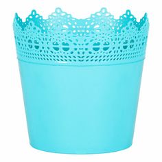 Горшок Serinova Crochet 12 х 12 х 11 см бирюзовый