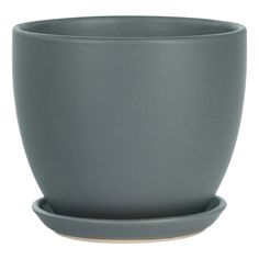 Кашпо Shine Pots 23 x 18 см серое