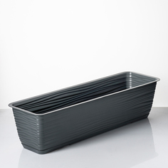 Ящик балконный с поддоном Form Plastiс Sahara FP3190014 60 см., темно-серый, 1 шт.