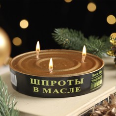 Свеча новогодняя "Шпроты в масле" 1 шт No Brand