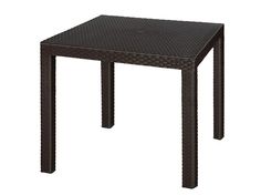 Стол для дачи обеденный, для пикника Elfplast Rodos 381-э Венге 81,5х81,5х75 см
