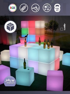 Разноцветный светильник куб Jellymoon RUSJMC60CM