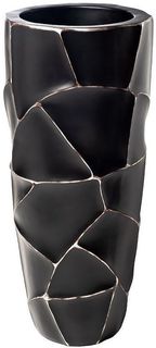 Цветочное кашпо Garda Decor ZSC872-27BL 20 л черное с серебром 1 шт.