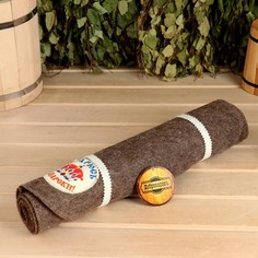 Коврик лежак для бани "Парюсь по-царски", 150х50 см No Brand