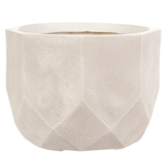 Цветочный горшок Idealist Lite напольный геометри DROUND46-AW 53 л слоновая кость 1 шт.