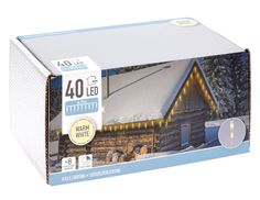 Гирлянда для крыши и фасада, 40LED, 20 сосулек, 5.7+5 м, Koopman International