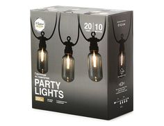 Светодиодная гирлянда из лампочек дымчатая, 20 тёплых белых LED-огней, 10 м, Winter Deco