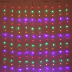 Гирлянда занавес на окно ВОДОПАД, 3х2.5 м, 360 разноцветных LED, IP20, Serpantin