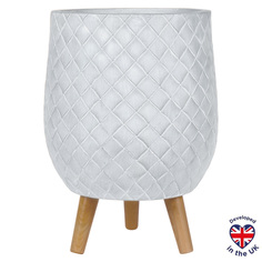 Кашпо для цветов Idealist Lite Джерси напольное на ножках JERRL43-AW 19 л айвори 1 шт.
