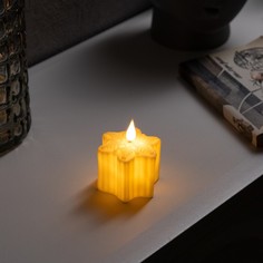 Светодиодная свеча Luazon Lighting Снежинка 9642127 1 шт.