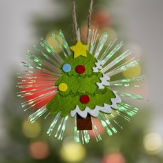 Световое панно Luazon Lighting Новогодняя елка 7706039 разноцветный/RGB