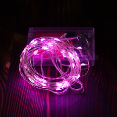 Световая гирлянда новогодняя LED 9338 4 м розовый