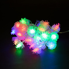 Световая гирлянда новогодняя LED С шишками 3560 3,5 м разноцветный/RGB