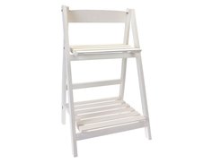 Складная подставка для цветов, этажерка ПЬЕГА, белая, 66х41 см, Koopman International