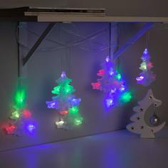 Световая гирлянда новогодняя Елка матовая 3612451 2 м разноцветный/RGB No Brand