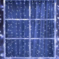 Гирлянда "Занавес" 2 х 9 м , IP65, УМС, белая нить, 1800 LED, свечение белое, 220 В No Brand