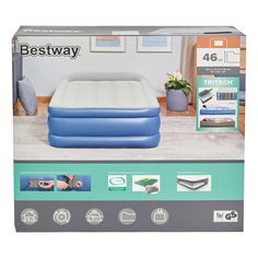Надувная кровать Bestway Tritech Airbed с подголовником 191 х 97 х 46 см