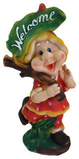 Садовая фигурка ТулаСад Гном Клубничка Welcome 11539