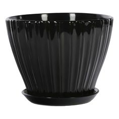 Кашпо Shine Pots 16 x 14 см черное